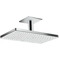 Hansgrohe Rainmaker Select, Fester Duschkopf, Chrom, Weiß, Zimmerdecke