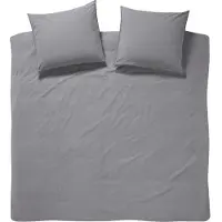 Damai Bettbezug Groove - Flanell - 200x200cm - grey