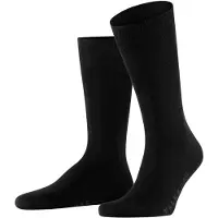 Falke Socken "Swing 2-Pack", Herren, Gr. 43-46, Sockengröße, schwarz (schwarz (3000)), Obermaterial: 82% Baumwolle CO. 16% Polyamid PA. 2% Elasthan EL., glatt, Socken Socken
