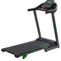Tunturi Cardio Fit T30 Klappbares Laufband mit LCD-Bildschirmanzeige und Tablethalterung - Schwarz