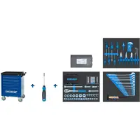 Gedore WSL-M-TS-172 Wkz.Wagen WORKSTER mit Sortiment 172 teilig, 3100197