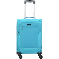 D&N Travel Line 6804 Kabinentrolley 55 cm, 4 Rollen, Volumen 35 l, Farbe Türkis
