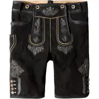 Stockerpoint Lederhose "Beppo 4" in schwarz gespeckt | Gr.: 46