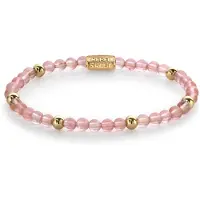 Rebel & Rose Rose - Fine beaded bracelet Cherry Rose RR-40062-G - Length: 16.5 cm - S
