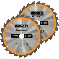 DeWalt DT1963-QZ 3-teiliges Kreissägeblatt-Set 250x30mm 2x24Zähne 1x48Zähne