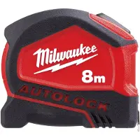Milwaukee 4932464664 Autolock-Massband, 8 m, 25 mm breit, nur metrisch
