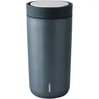 Stelton Thermobecher To Go Click Steel 0,4L Dark Blue Metallic