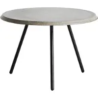 Woud Soround Couchtisch Beton/Schwarz Ø60 H44