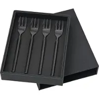 Broste Copenhagen TVIS Kuchengabel titanium black 4tlg.