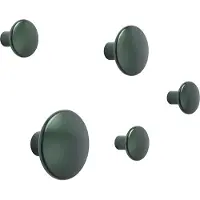 Muuto Dots Metal Set Of 5 Dark Green - , Grün, Metall