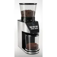 Melitta Calibra 1027-01 Espresso-Kaffeemühle für Zuhause – Schwarz/Silber