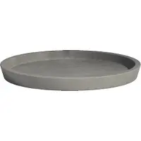 Ecopot's Blumentopfuntersetzer "ROUND SAUCER Grey", BxTxH: 44,5x44,5x3,5 cm