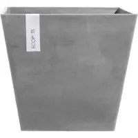 Ecopot's Blumentopf "ROTTERDAM Grey", BxTxH: 40x40x35 cm