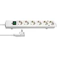 HQ Products 1153320100, 2 m, Drinnen, Weiß, 6 AC-Ausgänge, 420 mm, Weiß