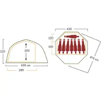Helsport Varanger Dome 8-10 Outer Tent incl Pole, Außenzelt