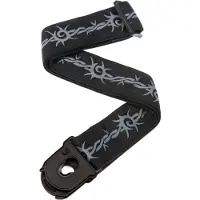 D'Addario Gitarrengurt - Nylongewebe, Planet Lock, Barbed Wire - Gitarrengurt