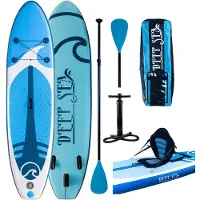 Deep Sea SUP-Set Pro aufblasbar mit Kajak-Funktion 300x76x15cm, 115kg Tragkraft