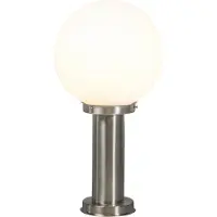 QAZQA Moderne Außenlaterne Stahl Edelstahl 50 cm Sfera