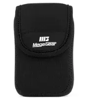 MegaGear MG1276 Nikon Coolpix W300, AW130, Ricoh WG-30W, WG-50 Ultraleichte Kameratasche aus Neopren mit Karabiner Haken schwarz