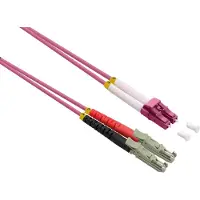 Roline LWL-Kabel duplex 50/125µm OM4, LSH/LC, LSOH, violett, 5 m