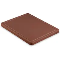 Metro Professional Schneidebrett GN 1/2, Polyethylen, 32.5 x 26.5 cm, mit Saftrille, braun
