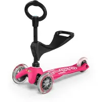 Micro Tretroller Drei Räder Mini 3-in-1 Deluxe, Rosa