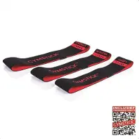 Gymstick Fabric Mini Band Black / Red Strong