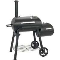 Landmann Vinson 300, Grill, Holzkohle, 810 x 440 mm, Gitter, Schwarz, Eisenguss, Edelstahl