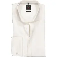 Olymp Businesshemd "Level Five Soirée, body fit, Hochzeitshemd, Royal Kent", Herren, Gr. 42, Normaler Arm, hellbeige, 97% Baumwolle, 3% Elastolefin, Hemden Businesshemd