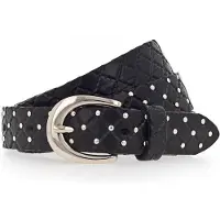 B.belt Ledergürtel in schwarz für Damen, Größe: 80. BB0849L10