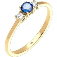 Elli Ring Verlobungsring Zirkonia 925 Sterling Silber Elli Gold
