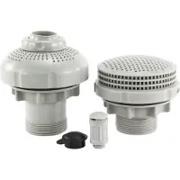 Intex Pool Ein- und Auslassset 38 mm Sauerstoff-System Grau