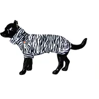 PAIKKA UV&Bug-Hundeshirt in Schwarz-Weiß - 55 cm
