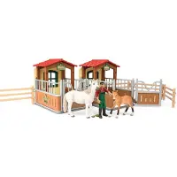Schleich FARM WORLD Visit in the open stable, Bauernhof, 3 Jahr(e), Mehrfarbig