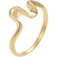 Elli Ring Wellen Wave Strand Maritim 925 Sterling Silber Elli Gold