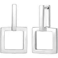 Elli Ohrringe Creolen Eckig Quadratisch Geo Blogger 925 Silber Elli Silber