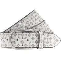 B.belt Tini Silver Leather Belt