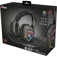 Trust GXT 450 Blizz RGB 7.1 Surround, Kabelgebunden, Gaming, 20 - 20000 Hz, 346 g, Kopfhörer, Schwarz