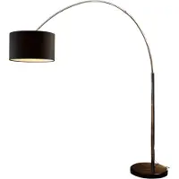 SalesFever Bogenlampe mit Dimmer und Marmorfuß
