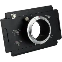 Fotodiox Pro Lens Mount, Fujifilm G-Mount GFX Back to Large Format Kameras mit 4x5-View und Graflok Rear Standard (mit Shift/Stitch-Adapter) (4x5-GFX-Pro)