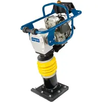 Scheppach Vibrationsstampfer VS1000 | 5,6 PS Motor | 10 kN Verdichtungsdruck | 345 x 285 mm Plattengröße | 450 - 650/min Schlagzahl