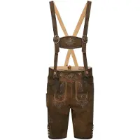 Stockerpoint Lederhose "Beppo 4" in havanna gespeckt | Gr.: 52