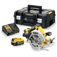 DeWalt DCS570P2-QW Akku-Kreissäge 184mm 2x5Ah 18V Li-Ion + Sägeblatt + im Koffer