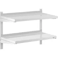 Royal Catering Expondo Wandbord - 2 Ablagen - 40 x 80 cm