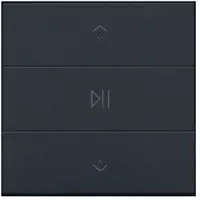 Niko 200-52073 Einfach Audiosteuerung mit LEDs für Niko Home Control, piano black coa 20052073