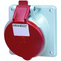 MENNEKES Winkel-Einbausteckdose 5P 32A 400V rot IP44 3153 MEN3153