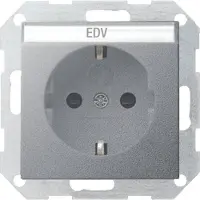Gira 045726, CEE 7/3, Aluminium, 250 V, 16 A