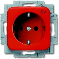 Busch-Jaeger SCHUKO Steckdosen-Einsatz mit Aufdruck 2CKA002013A5317