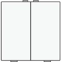 Züblin 154-51002 Zweifach Taster für Niko Home Control, white coated 15451002