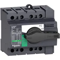 Schneider Electric 28904, Rollenhebel-Schalter, 3P, Kabelgebunden, Schwarz, Grau, IP40, Staubresistent